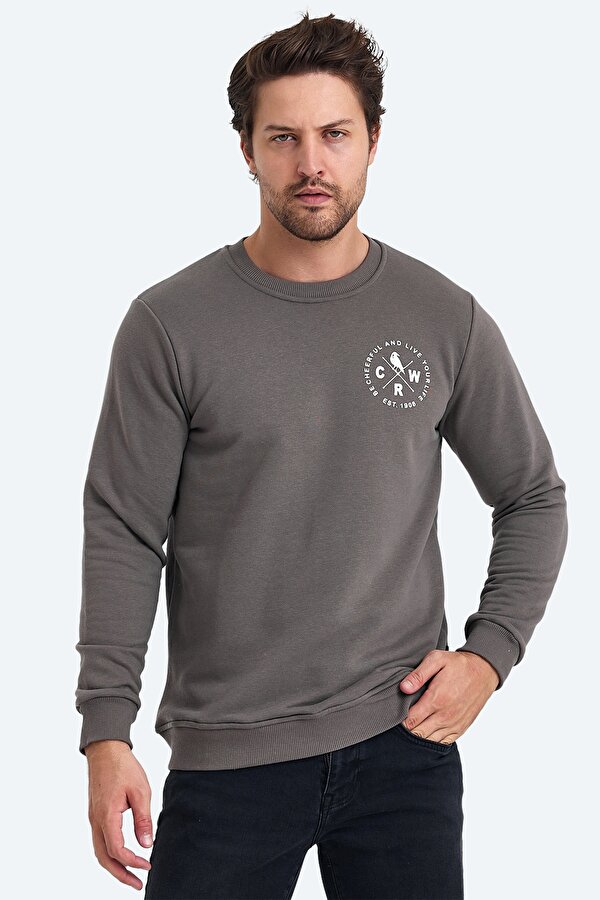 LIFE Erkek Sweatshirt Kum Beji