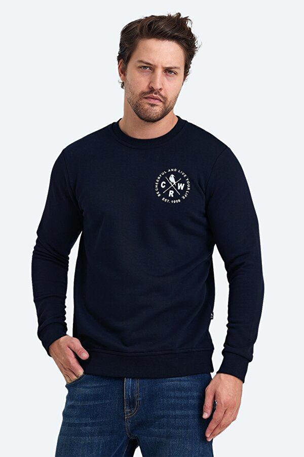LIFE Erkek Sweatshirt Lacivert