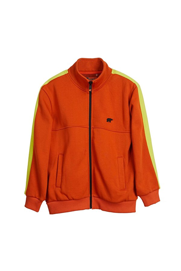 Harvey Turuncu Çocuk Full-Zip Sweatshirt