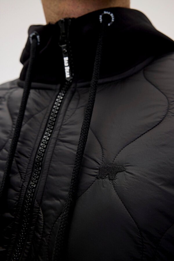 Cyrus Full-Zip Siyah Erkek Kapüşonlu Sweatshirt