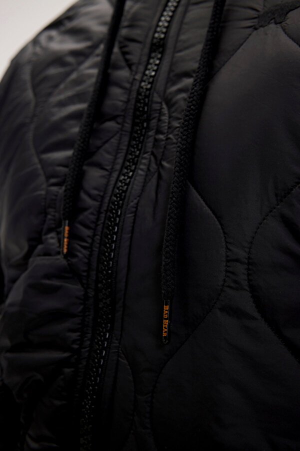 Cyrus Full-Zip Siyah Erkek Kapüşonlu Sweatshirt