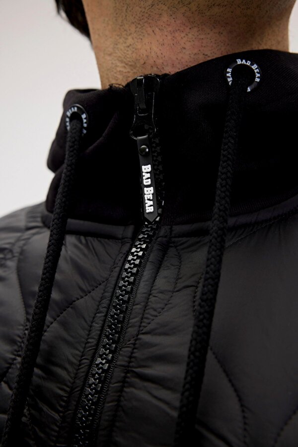 Cyrus Full-Zip Siyah Erkek Kapüşonlu Sweatshirt