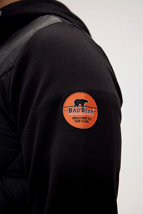 Cyrus Full-Zip Siyah Erkek Kapüşonlu Sweatshirt