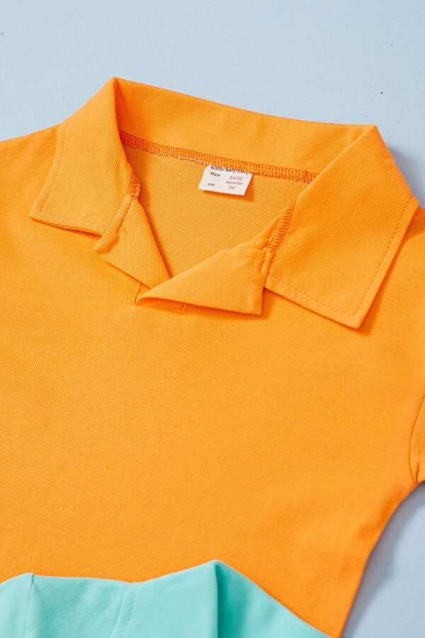 Erkek Bebek Polo Yaka 2 li Kısa Kol Tişört