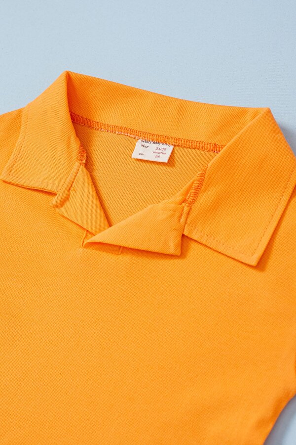 Erkek Bebek Polo Yaka 2 li Kısa Kol Tişört