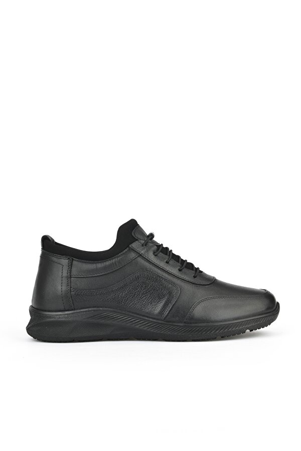 Erkek Hakiki Deri Sneaker 143423Z69 Siyah