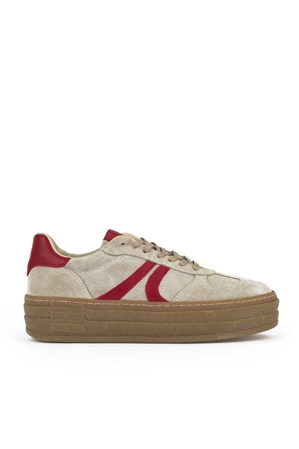 Kadın Hakiki Deri Sneaker 1431000Z6640 Bej