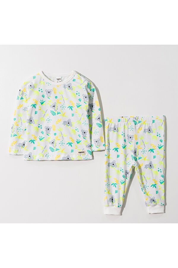 Erkek Çocuk Baskılı Pamuklu Pijama Takımı