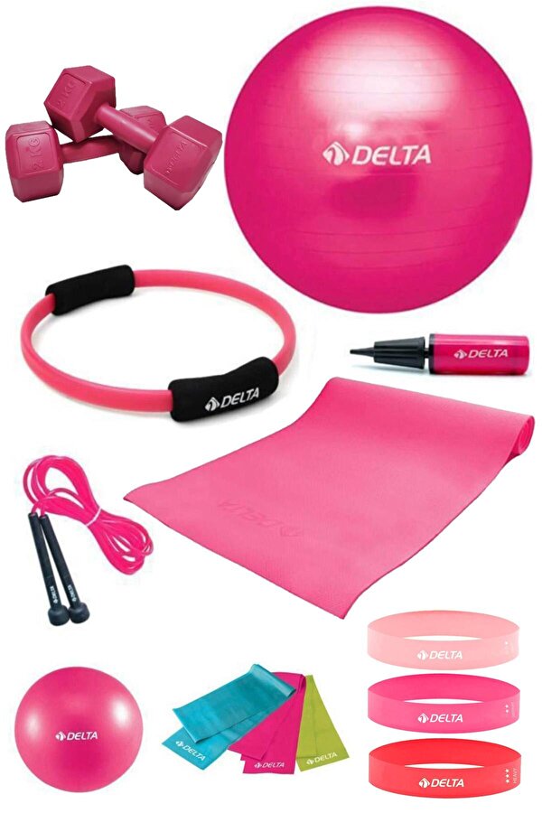 4 MM Minderli PFS Fuşya Full Pilates Seti ( 65 cm - 20 cm )