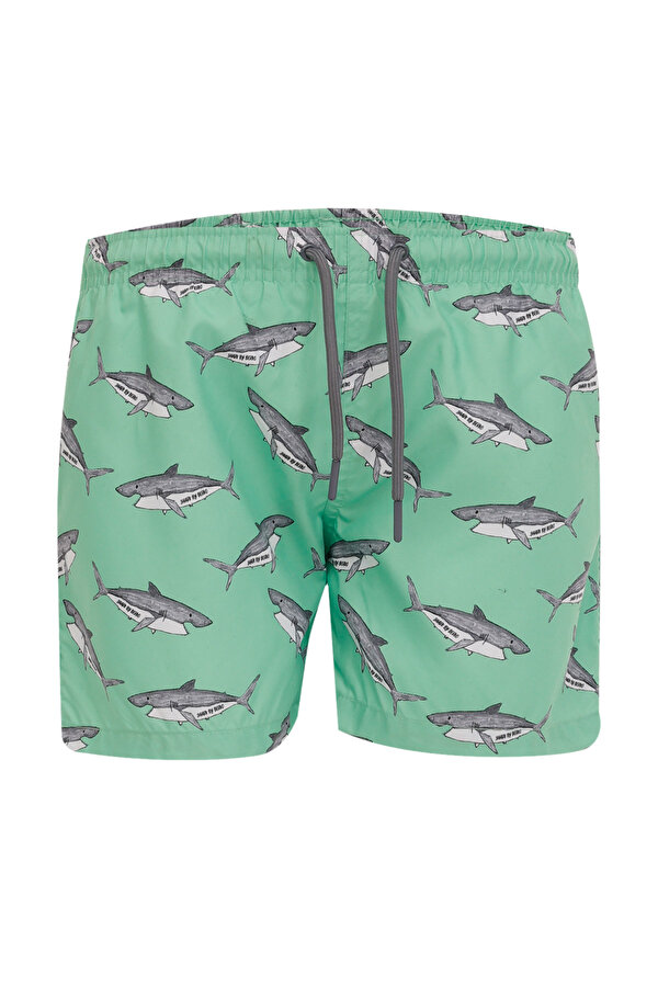 BERKO MINT JUNIOR SHORT Yeşil Erkek Çocuk Deniz Şortu