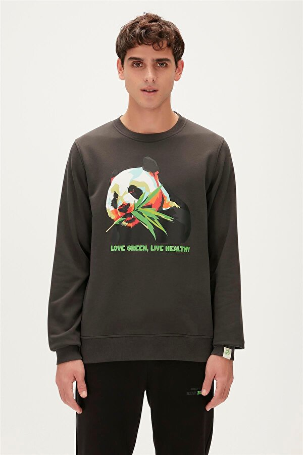 Re-Bamboo Crewneck Erkek Sweatshirt