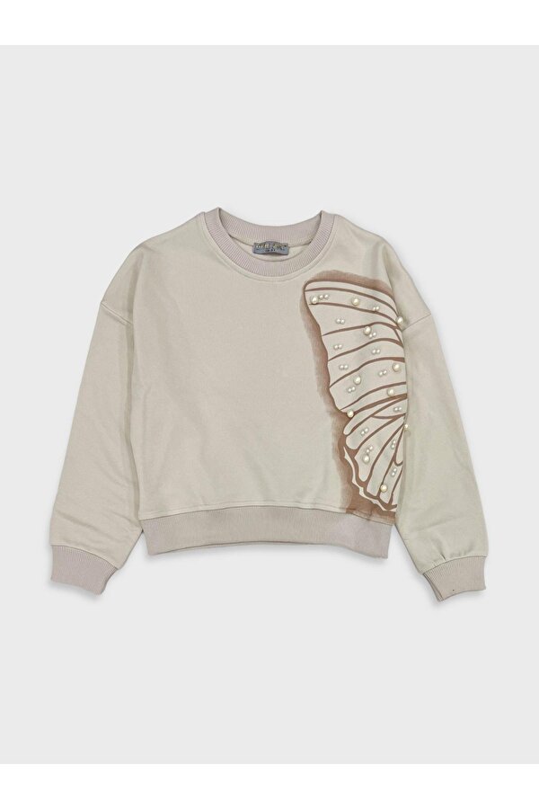 Kız Çocuk Kelebek Sweatshirt