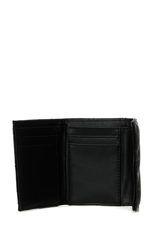 BIG PARALLEL KAPITONE 4PR Siyah Kadın Cüzdan