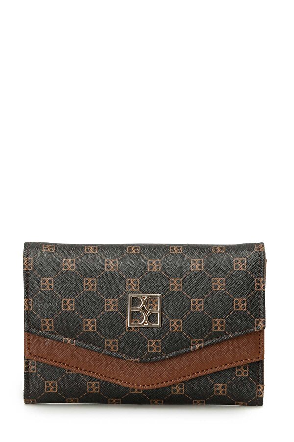 MID MONOGRAM KAPAK 4PR Kahverengi Kadın Cüzdan