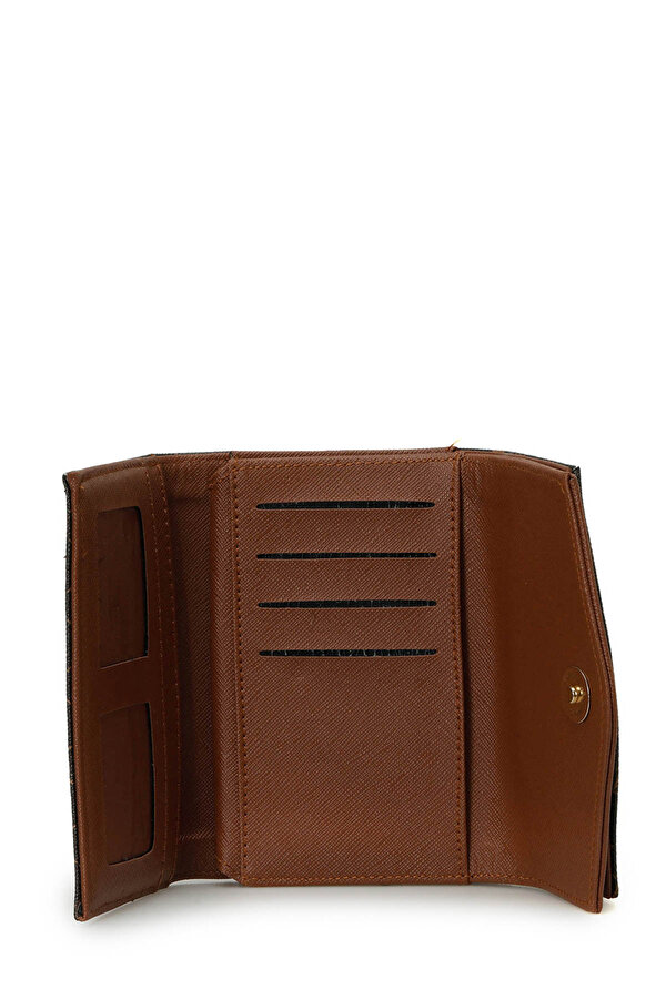 MID MONOGRAM KAPAK 4PR Kahverengi Kadın Cüzdan