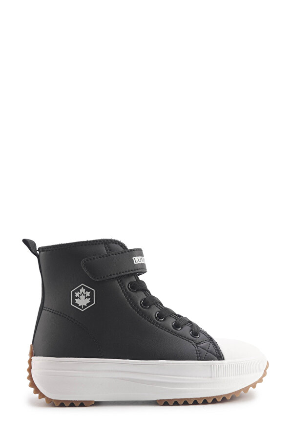 NELLY PU 4PR Siyah Kız Çocuk High Sneaker