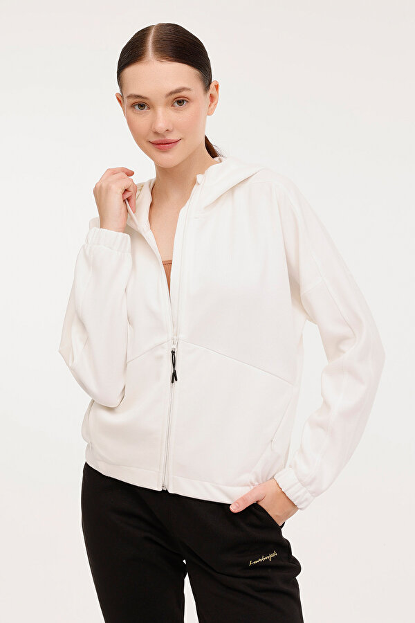 Lumberjack Wl Ola 18Ss107 4Pr Экрю Женщина Толстовка На Молнии