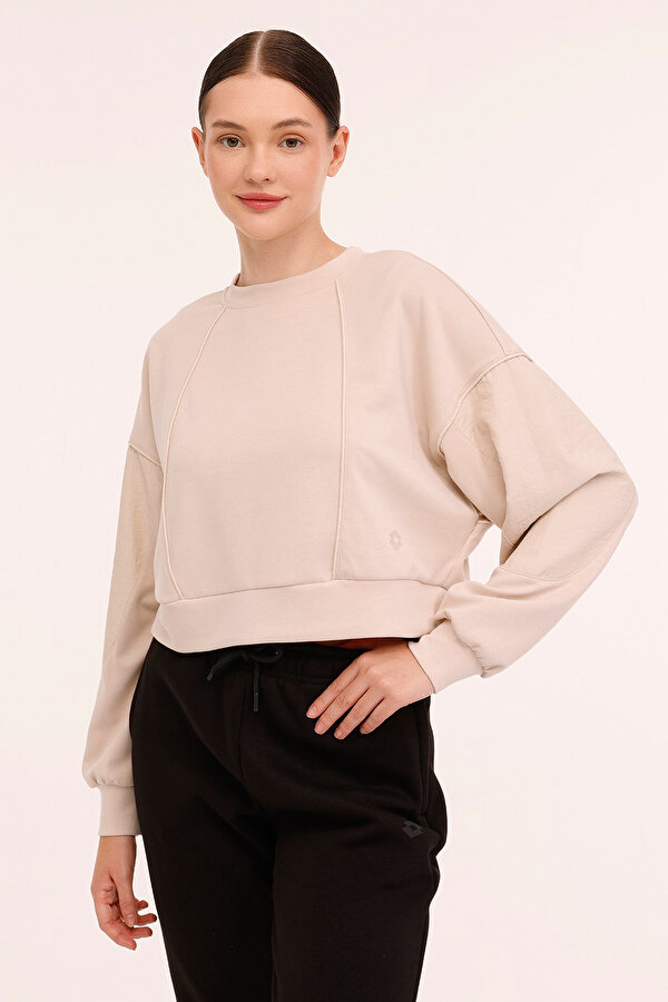 W-BETHANY C NECK SWT 4PR Bej Kadın Sweatshirt