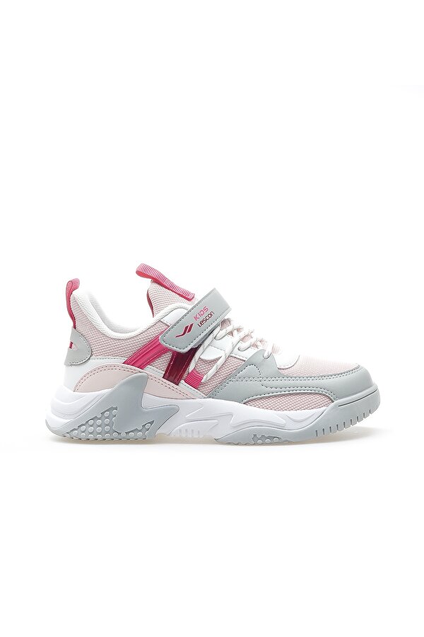 Strap Kız Çocuk Sneaker Günlük Spor Ayakkabı (28-35) 24k Strap Fk Pudra