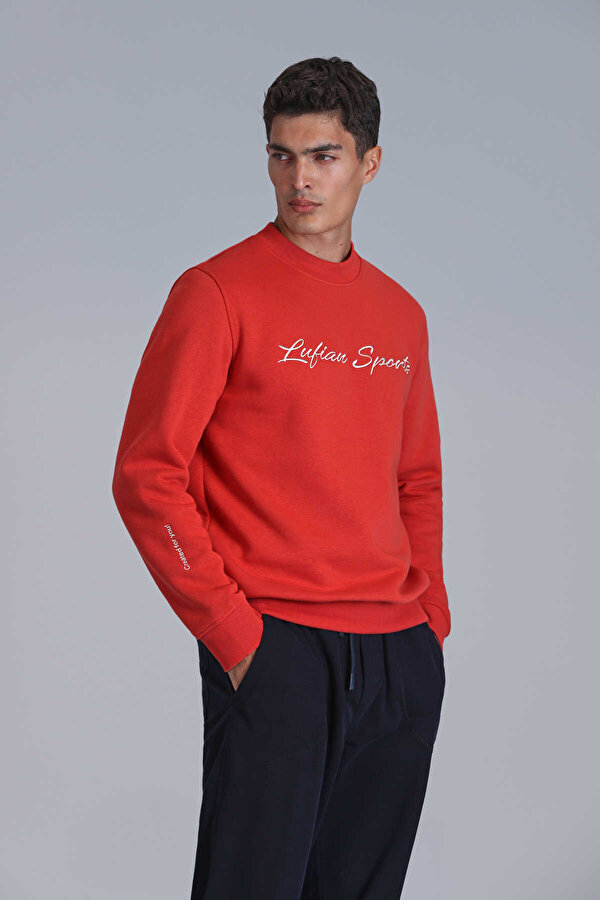 Erkek Loved Sweatshirt 112030137 Açık Kırmızı