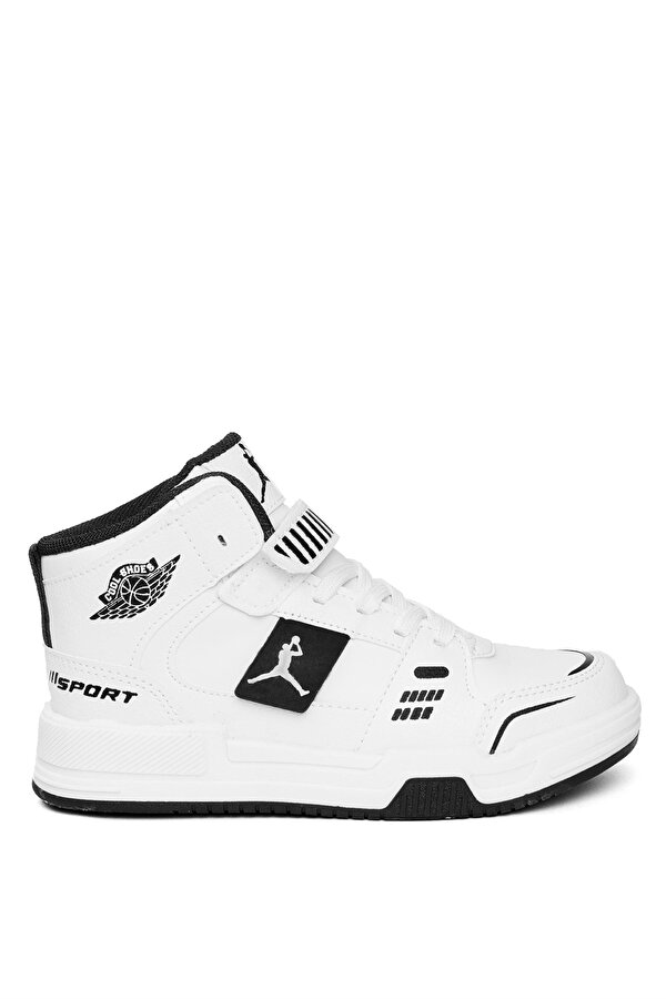 King Uzun Filet Erkek Çocuk Hi Sneaker Beyaz