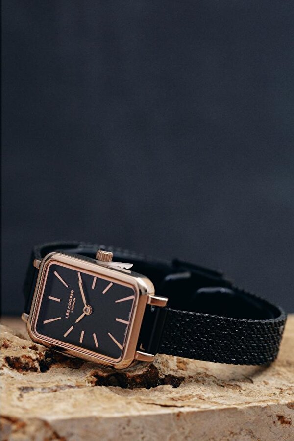 LC07815 Dikdörtgen 6 Renk Hasır Kordon Kadın Kol Saati