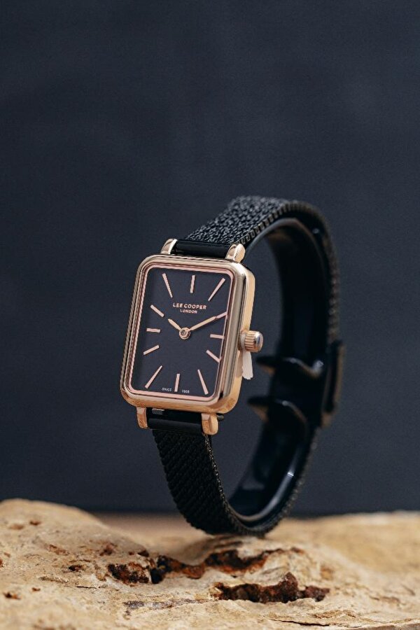 LC07815 Dikdörtgen 6 Renk Hasır Kordon Kadın Kol Saati