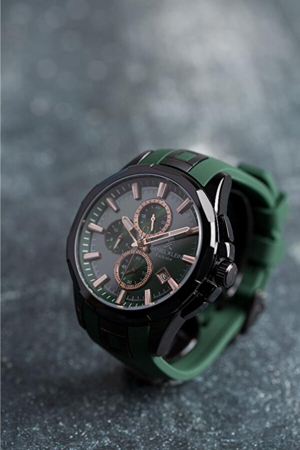 DKE.1.10657-5 Exclusive Tüm Fonksiyonlar AktiF Farklı Renk Seçenekli Erkek Kol Saati(Yeşil)