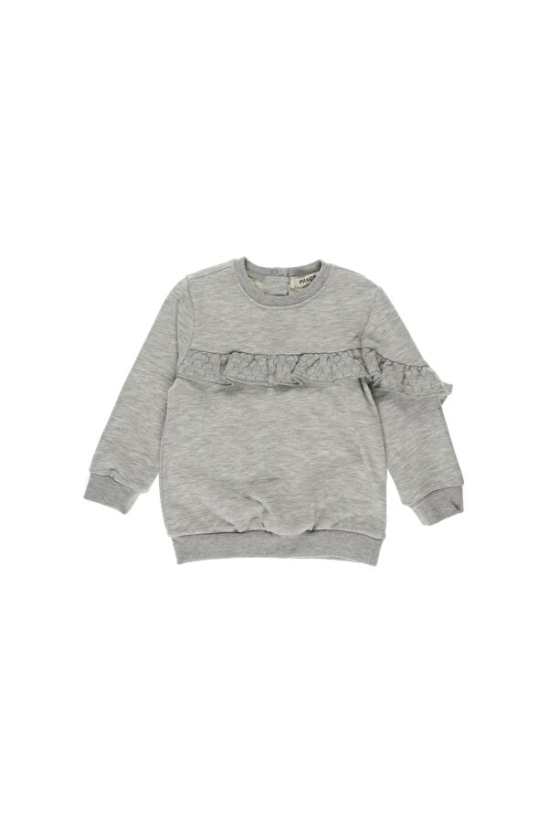 Kız Çocuk  Volan Detaylı Sweatshirt
