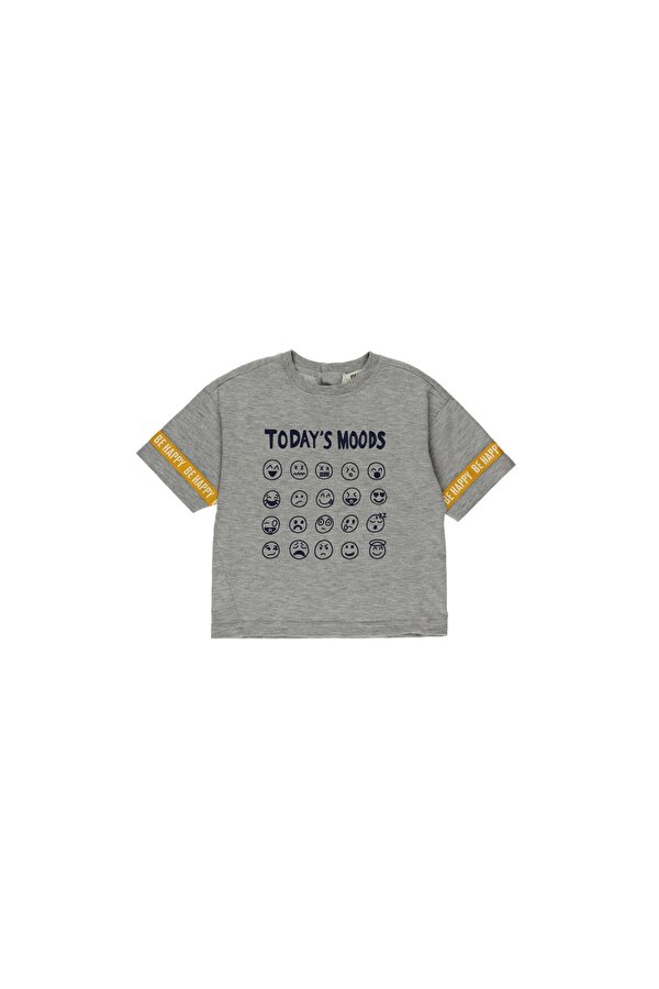 Erkek Çocuk  Baskılı Kısa Kollu T-shirt