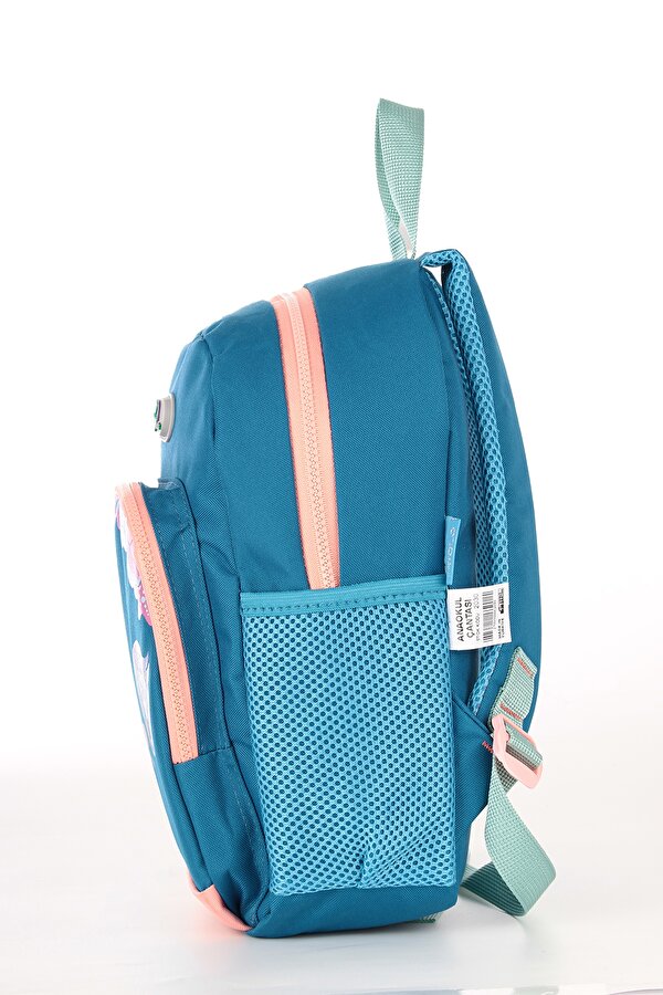 My Polo 2030 Kız Çocuk Ana Okul Çantası Unicorn Ve Damla Desenli MAVİ