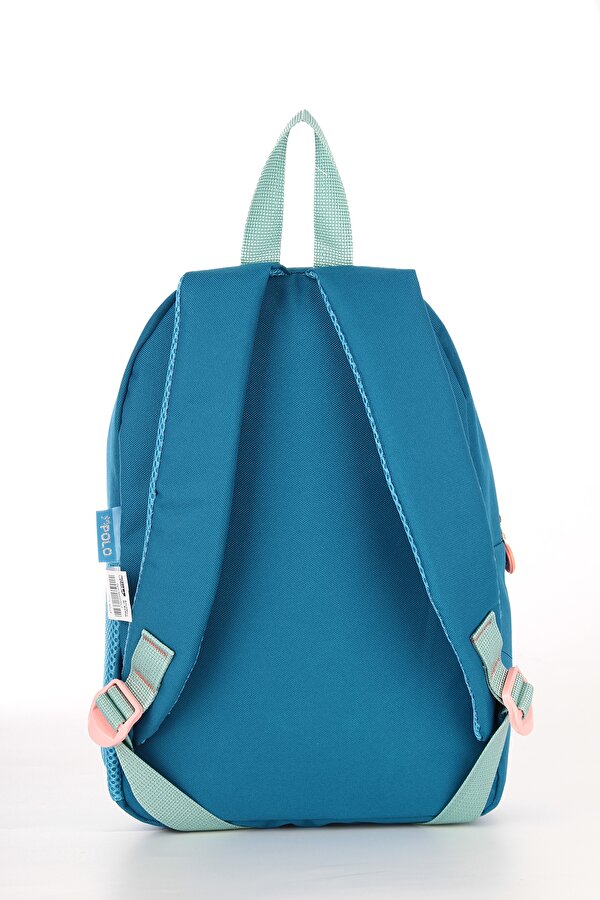 My Polo 2030 Kız Çocuk Ana Okul Çantası Unicorn Ve Damla Desenli MAVİ