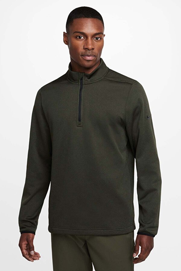 W NK MILER TOP SS Yeşil Erkek Uzun Kol T-Shirt