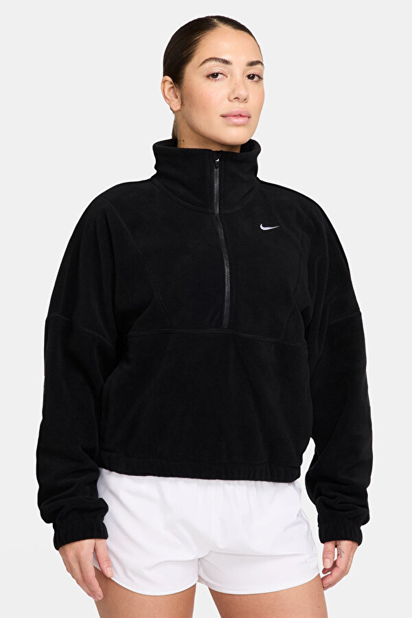 W NK MILER TOP SS Siyah Kadın Uzun Kol T-Shirt