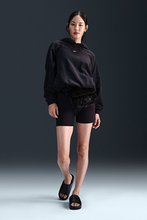 W NK MILER TOP SS Siyah Kadın Sweatshirt