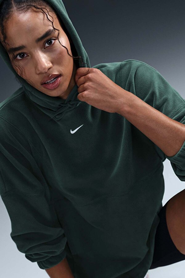 W NK MILER TOP SS Yeşil Kadın Sweatshirt