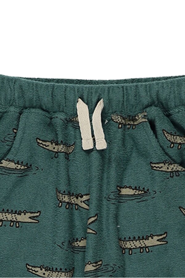 Erkek Çocuk  Timsah Baskılı Eşofman Altı