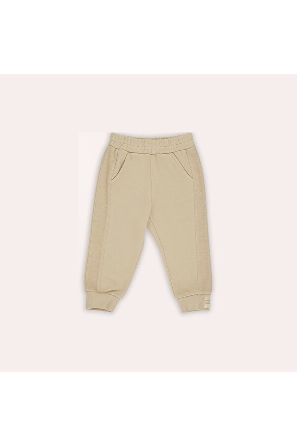 Erkek Çocuk Ribanası Etiket Detaylı Eşofman Altı