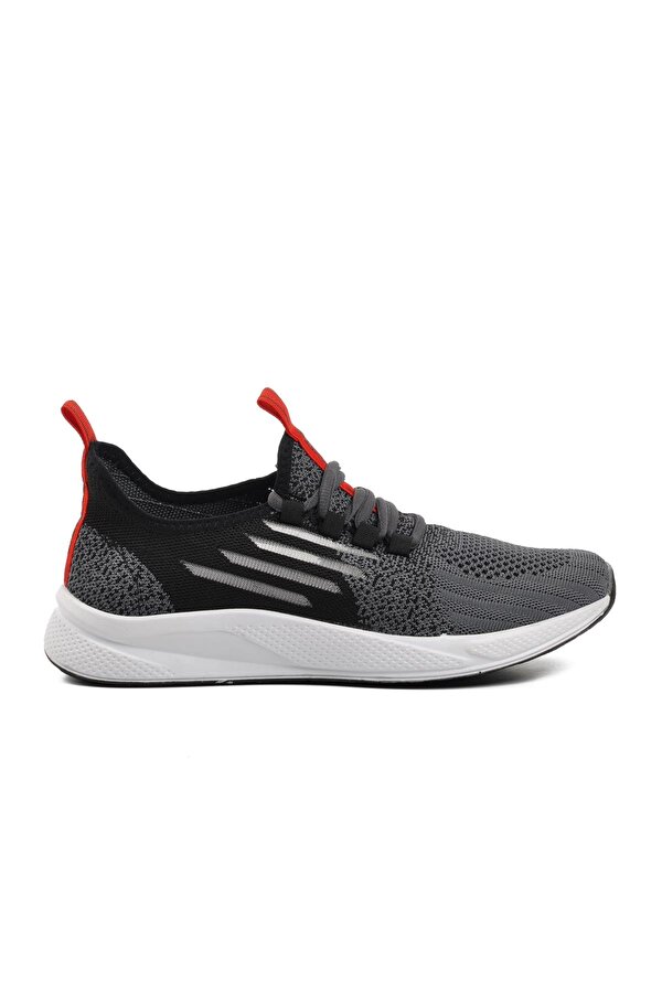 Ravello Fileli Füme-Siyah-Kırmızı Unisex Spor Ayakkabı