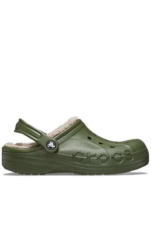 Baya Lined Clog Erkek Terlik Army Green