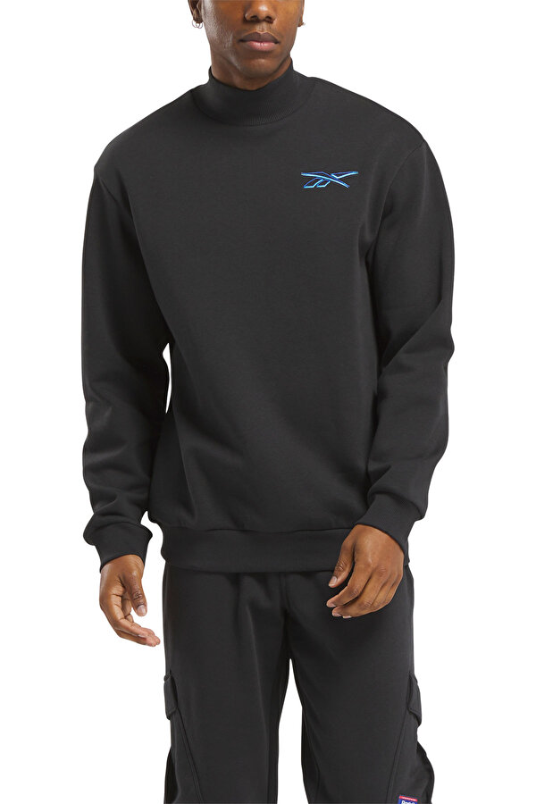 Reebok Cl Uniform Mock Neck Midl Черный Взрослый, Унисекс Джемпер