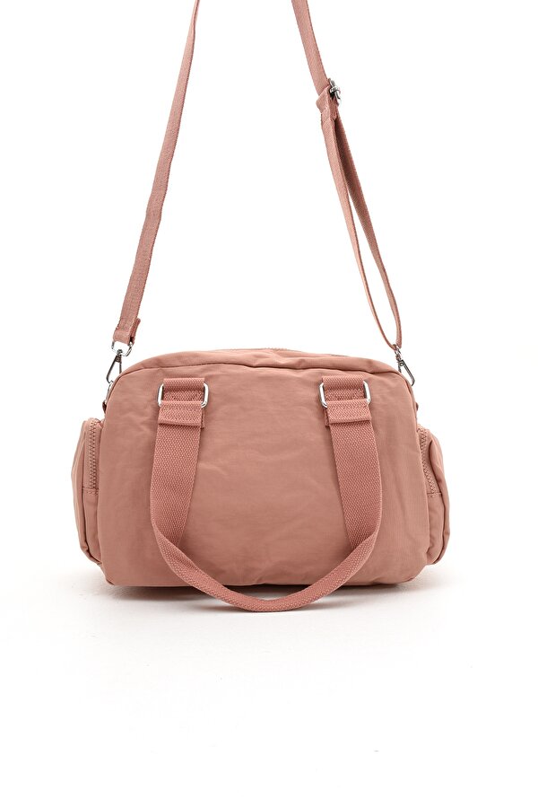 Sn 3030 suya dayanıklı çok bölmeli krinkıl çanta kol çantası omuz PEMBE