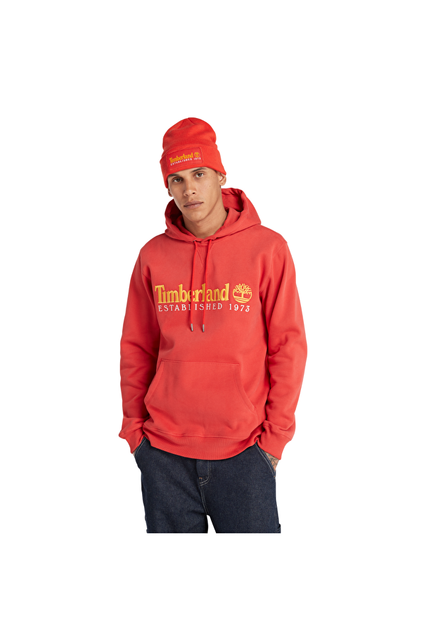 LS 50th Anniversary Est. 1973 Erkek Turuncu Kapüşonlu Sweatshirt