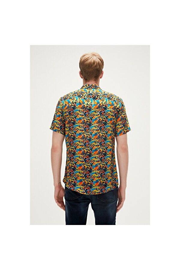 Biface Erkek Kahverengi Klasik Yaka Gömlek