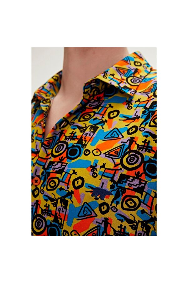 Biface Erkek Kahverengi Klasik Yaka Gömlek