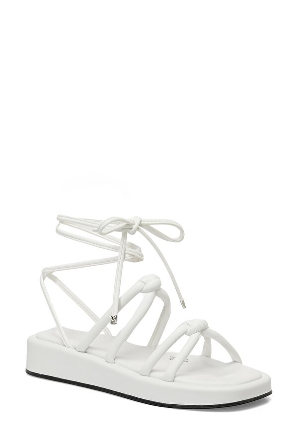 25S-280 5FX Beyaz Kadın Düz Sandalet