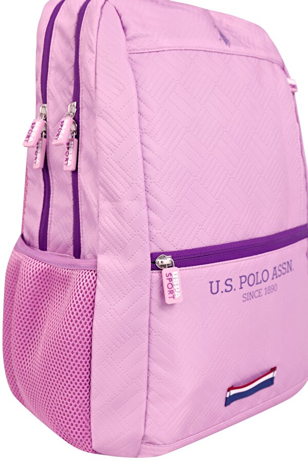US Polo Assn 24328-24327-24326-24329 UNİSEX OKUL SIRT ÇANTASI ÖĞRENCİ GÜNLÜK SEYAHAT TATİL SPOR YÜRÜYÜŞ SEYAHAT GEZİ KAMP GÜNLÜK MOR