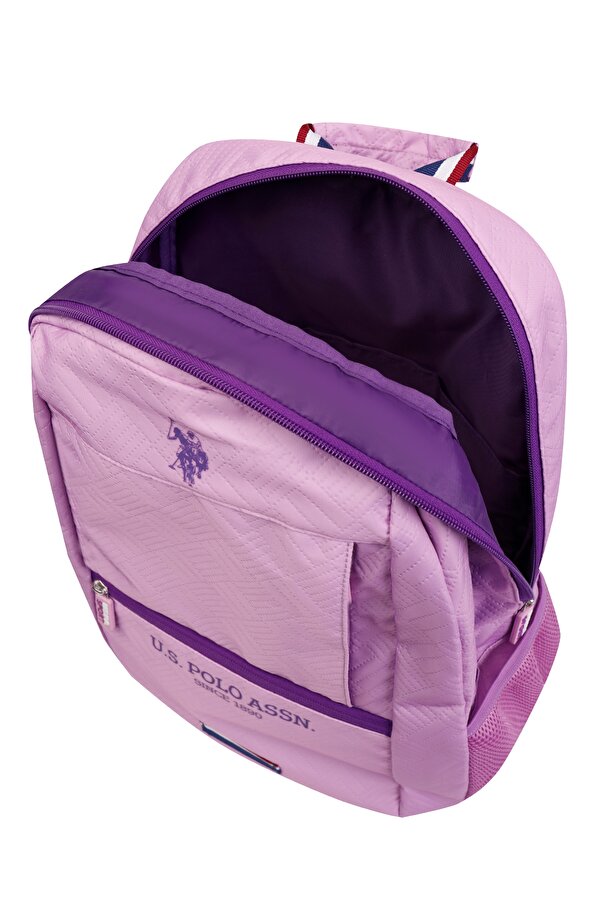 US Polo Assn 24328-24327-24326-24329 UNİSEX OKUL SIRT ÇANTASI ÖĞRENCİ GÜNLÜK SEYAHAT TATİL SPOR YÜRÜYÜŞ SEYAHAT GEZİ KAMP GÜNLÜK MOR