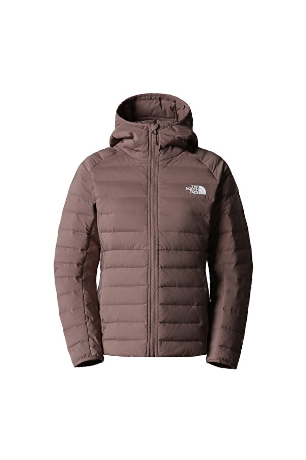 Belleview Stretch Down Hoodie Kadın Kahverengi Kapüşonlu Mont