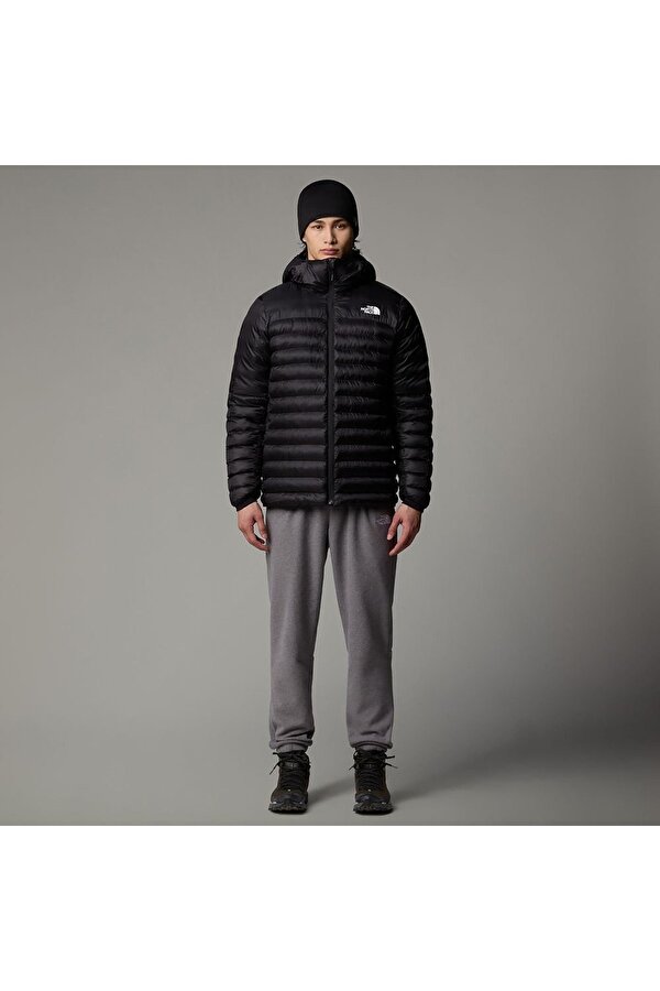 Terra Peak Hoodie Erkek Siyah Kapüşonlu Mont